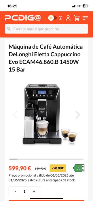 Maquina de cafe DeLonghi