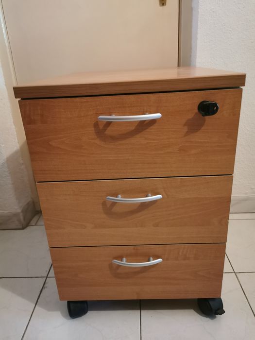 Módulo 3 Gavetas c/Rodas e Chave