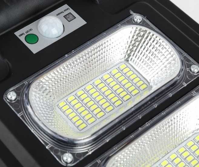 Lampa Solarna 700W Duża LED Uliczna Zewnętrzna Mocna Pilot Czujnik