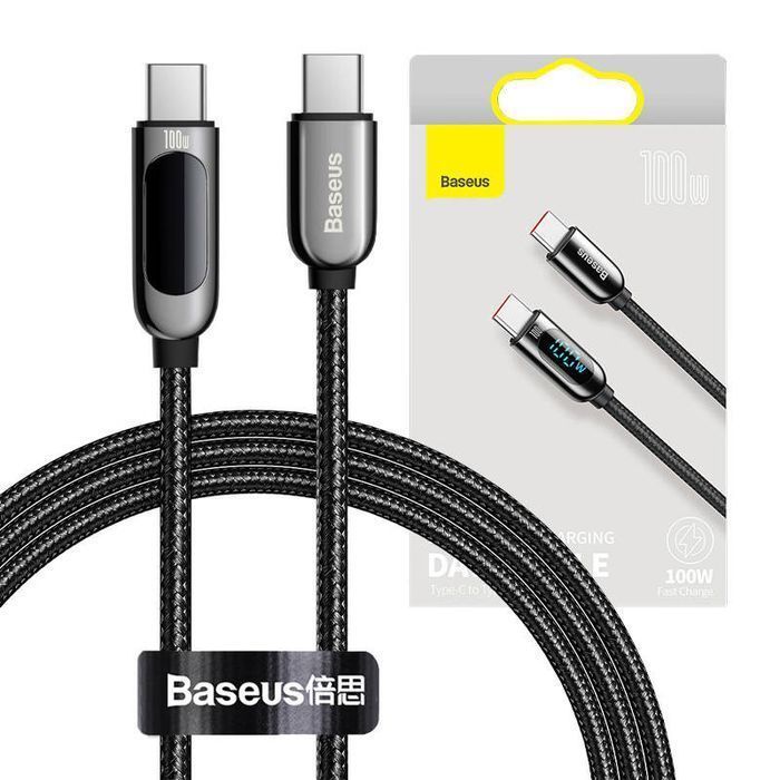 Kabel USB-C do USB-C Baseus Display, Power Delivery, 100W, 1m