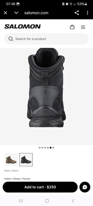 Salomon Quest 4D Forces 2 EN. Тактичні чоловічі черевики  військові