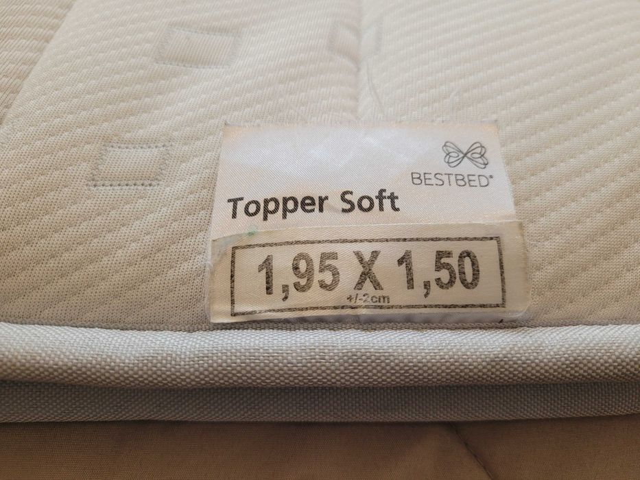 Sobrecolchão largura 1,50m