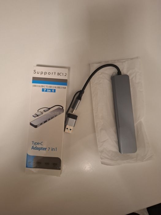Rozgałęźnik do portów USB typ:A lub C.   7W1