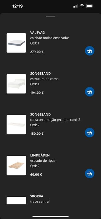 Cama (c/gavetas) + Colchão QUASE NOVO c/ fatura e garantia