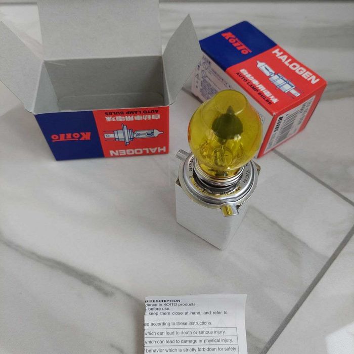 Лампы накаливания галогенные H4 KOITO 0456Y - YELLOW