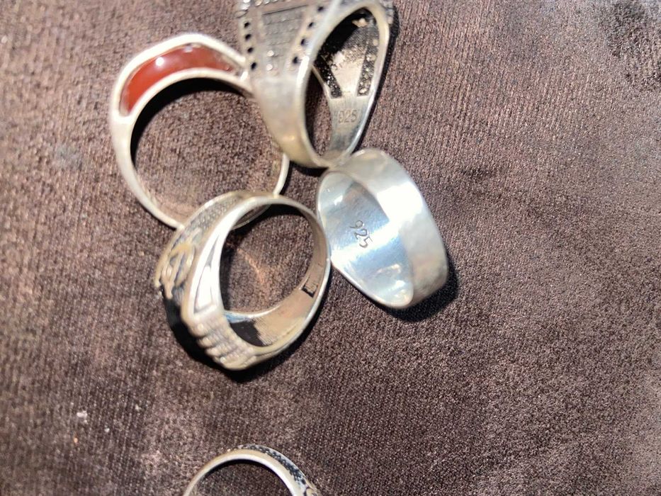 Печатка  мужская серебро, размер 20,21