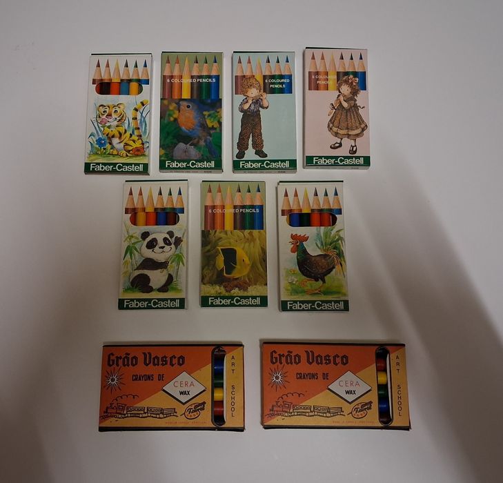 Lápis de cor antigos