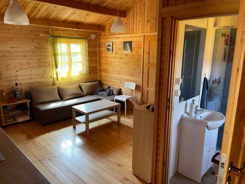 domek drewniany domki drewniane letniskowy z drewna dom 35 m2 WARBIT