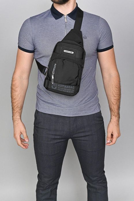 Сумка слінг чоловіча, нагрудна через плече