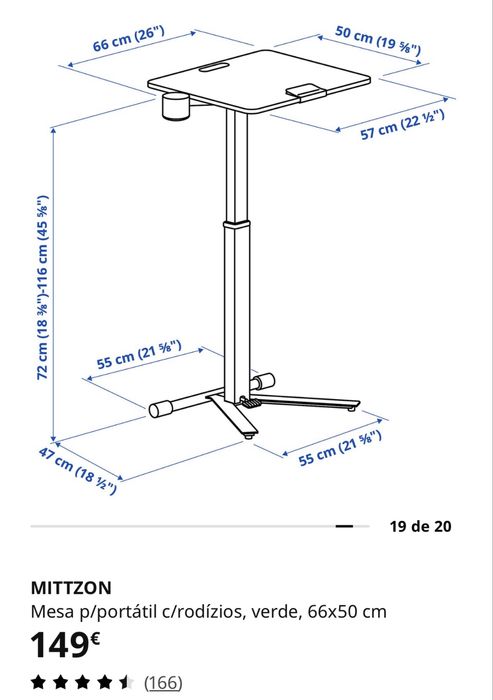 mesa portatil ikea