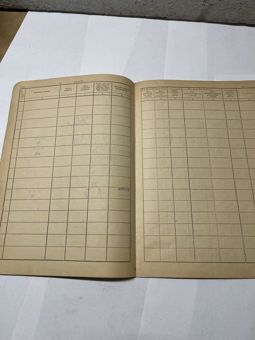 Stara książka meldunkowa PRL