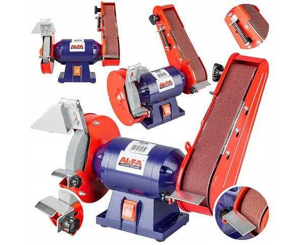 Точильний, шліфувальний верстат AL-FA ALBG18B 1850W дисково-стрічковий