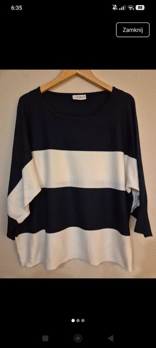 Sweterek/bluzka damska w pasy XL