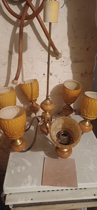 Żyrandol,prl kolekcja