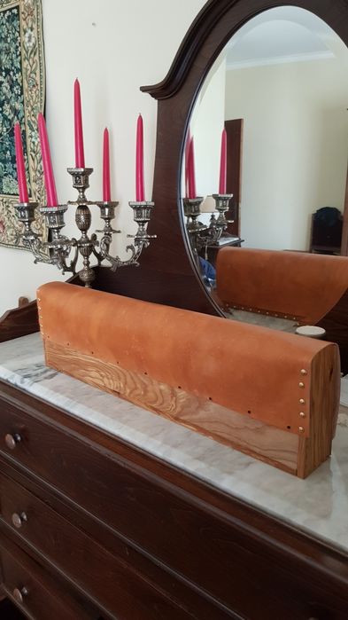 Cofret perfumes Couro e madeira