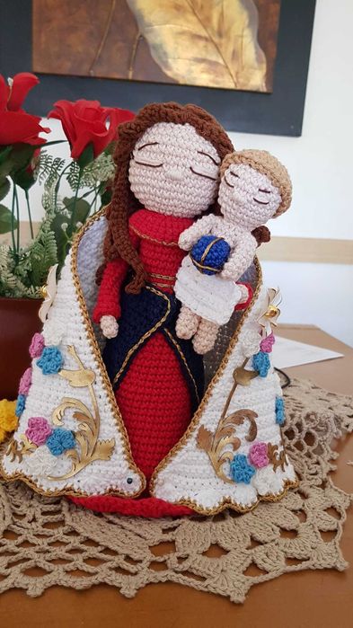 Santinha Amigurumi -Nossa Senhora de Nazaré