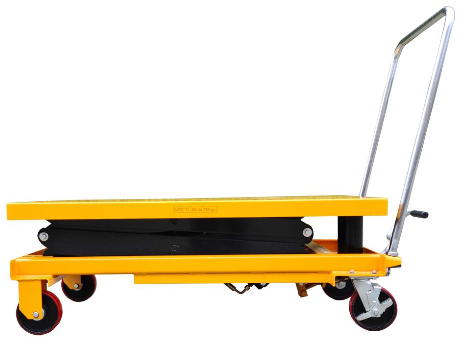 Wózek nożycowy stołowy podnośnikowy mobilny stół KRAFTMANN 150cm 750kg