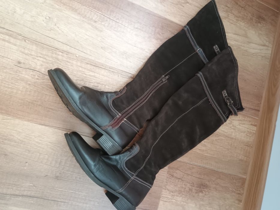 Buty skórzane damskie.