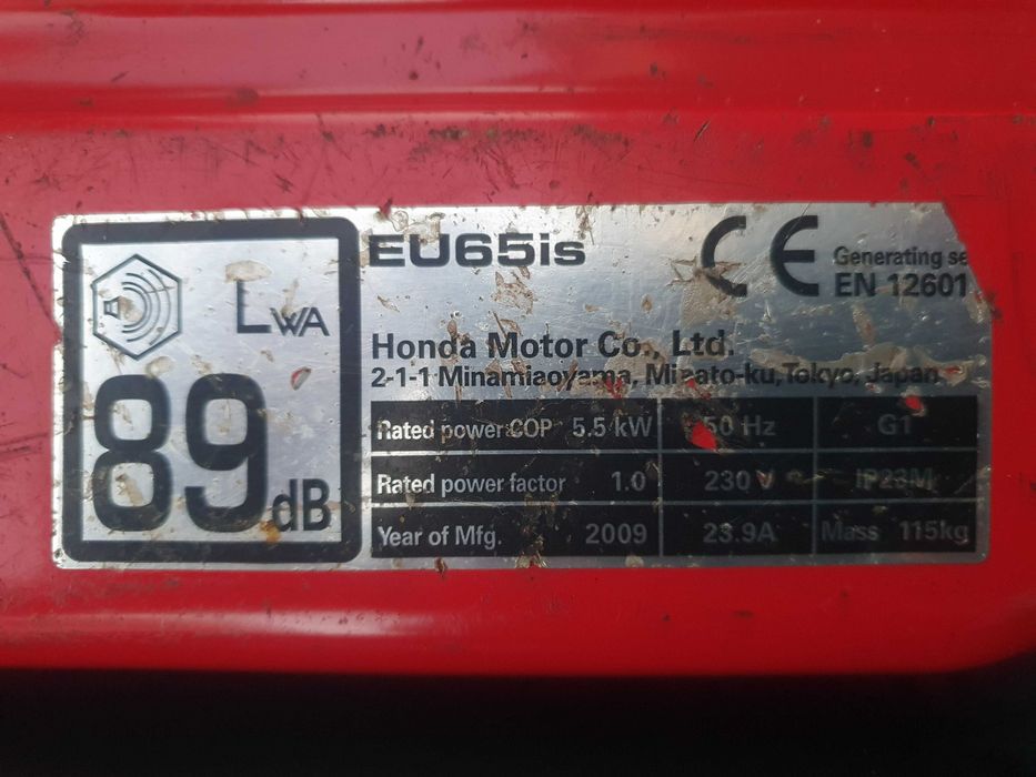 Honda EU65is  agregat prądotwórczy  generator prądu