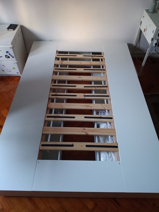 Cama Branca  IKEA NORDLI, 140x200 cm
