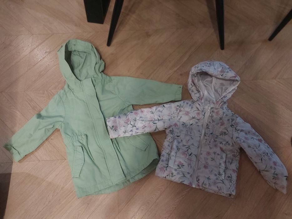 Śliczna kurtka 3 w 1 dla dziewczynki rozmiar 92