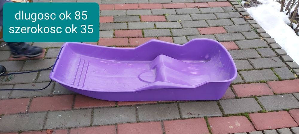 Sanki plastikowe ślizg