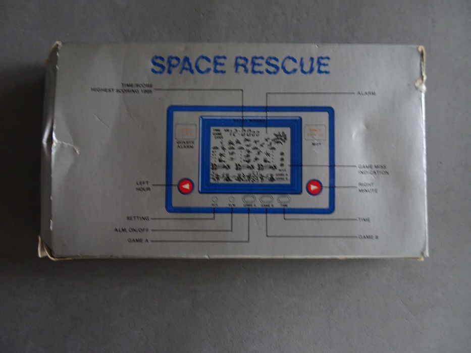 Consola Space Rescue na caixa