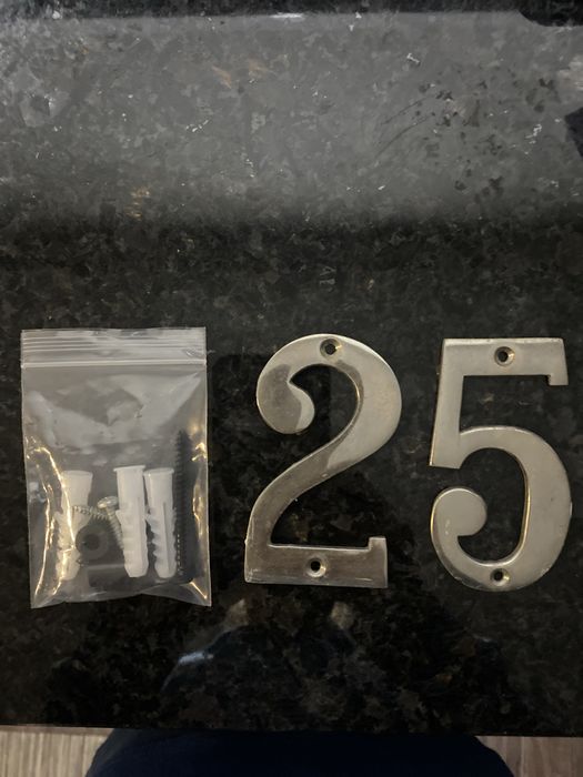 Numero de Porta em Inox