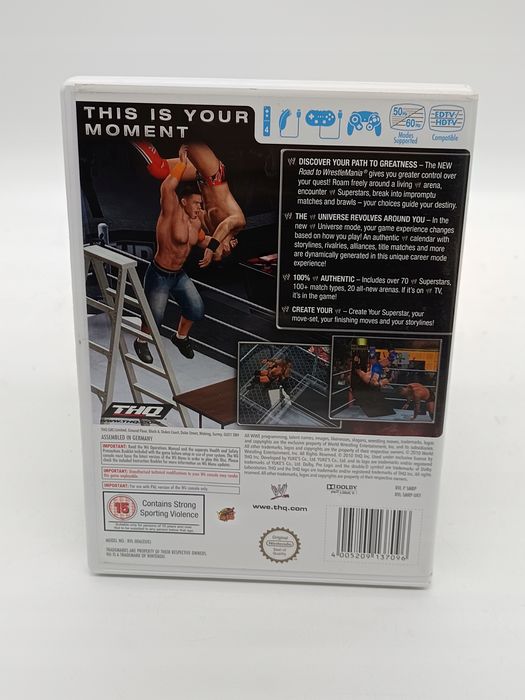 wwe smackdown vs. raw 2011 nintendo wii pudełkowa