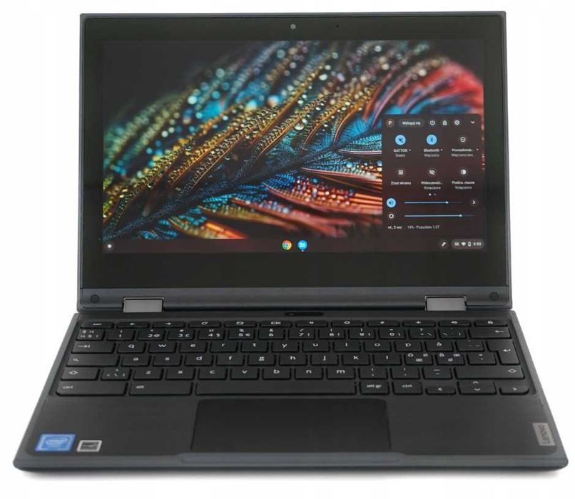 Tablet Chromebook LAPTOP LENOVO 500e N4120 Dotykowy 360° Rysik 2w1 IPS