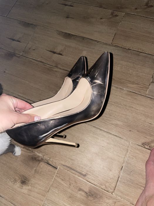 Туфлі лодочки  золотисті