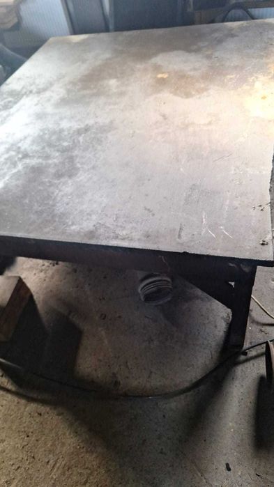 Stół spawalniczy warsztatowy niski stalowy 158x193cm  3cm gruby blat