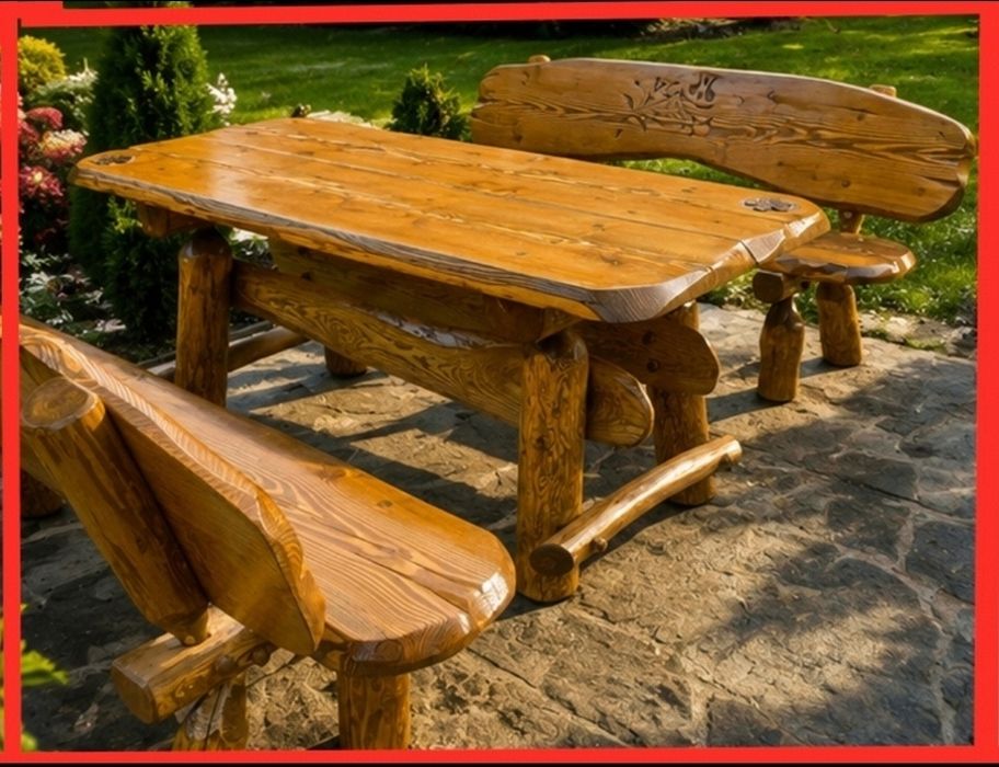 Góralskie Meble Biesiadne Ogrodowe Barowe Restauracyjne Retro