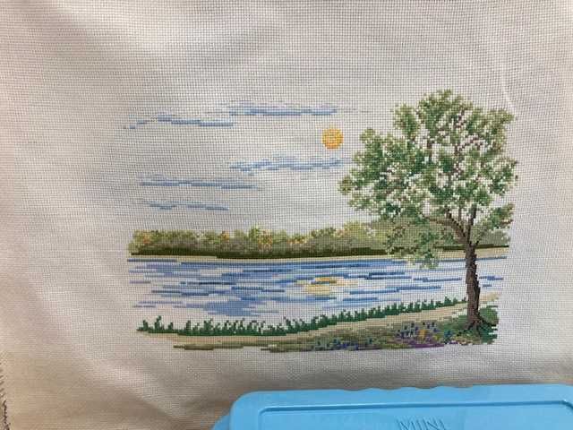 4 Quadro ponto cruz feito á mão