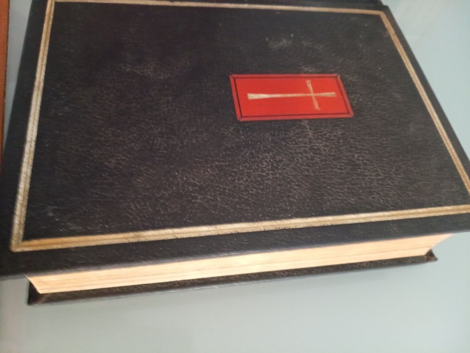 Biblia Sagrada -  Edição de Luxo	Com aplicações de ouro - Edição da Palavra Viva	-Em bom estado