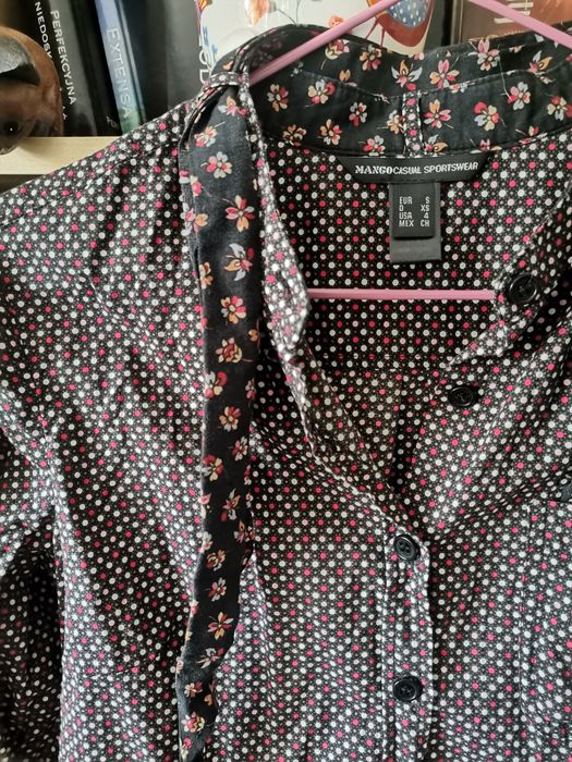 Koszula Mango z wiązaniem na szyi, roz. 34/XS