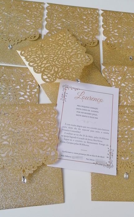 Pack de 12 convites fins de stock