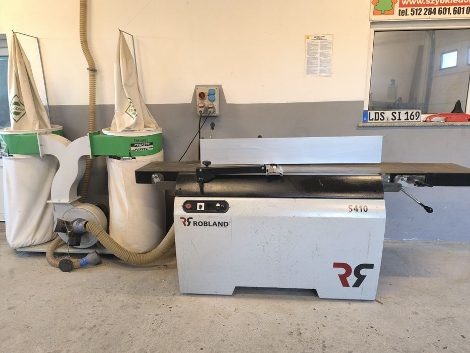 Wyrówniarka Robland S410 + wyciąg, jak nowa