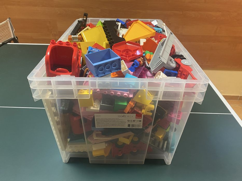 Lego Duplo mix Mega DUŻA PAKA klocków o pojemności 68 litrów