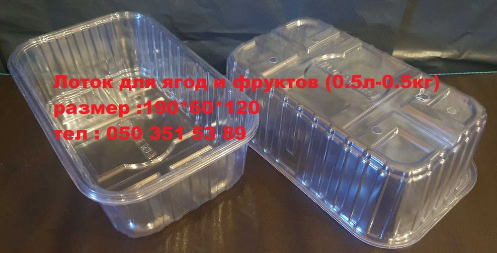 Пінетка Тара для  Ягід  Судок 0,5 кг  1 кг Одноразовая посуда