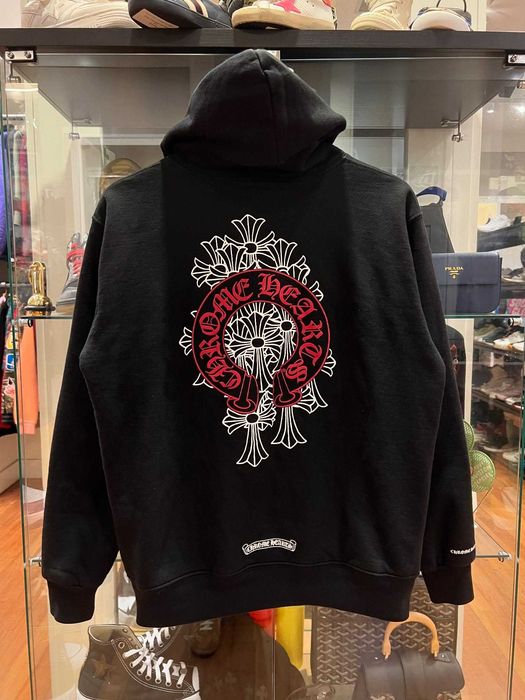 Зіп-Худі Хром Хартс / Chrome Hearts Red Horseshoe Zip Hoodie / XS-2XL