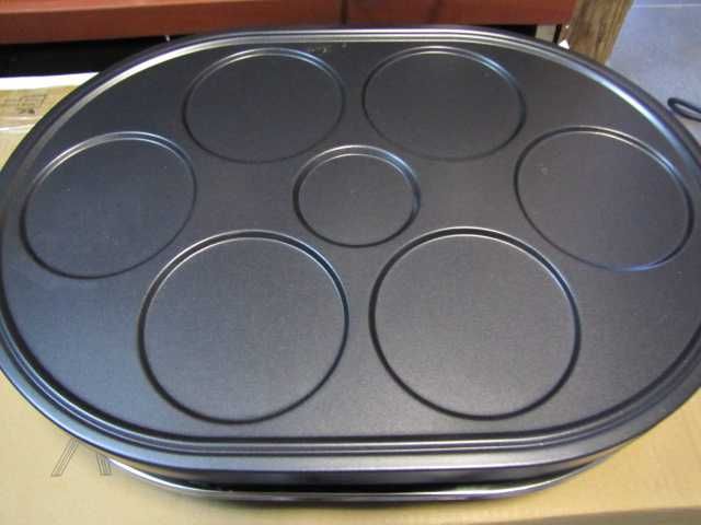 Grill do raclette wok płyta do smażenia 1200W z 6 patelni OneConcept