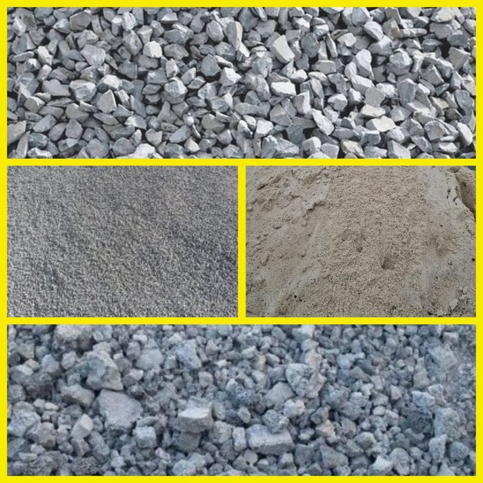 Шлак отвальный. Щебень 5-20-40. Песок. Отсев