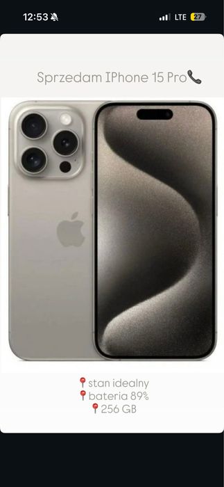 Iphone 15 Pro 256 Gb