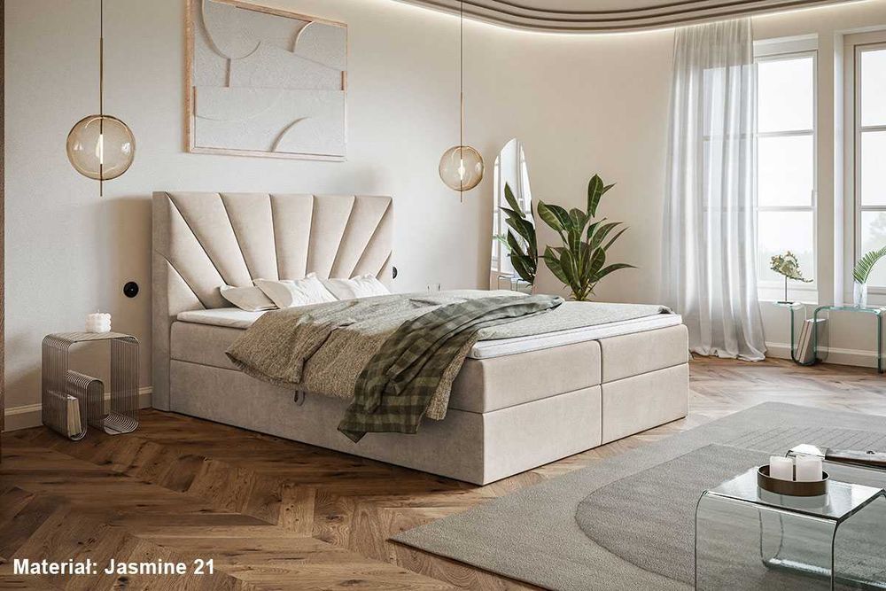 łóżko kontynentalne box ASPEN 160x200 180x200 dostawa w 2 tygodnie