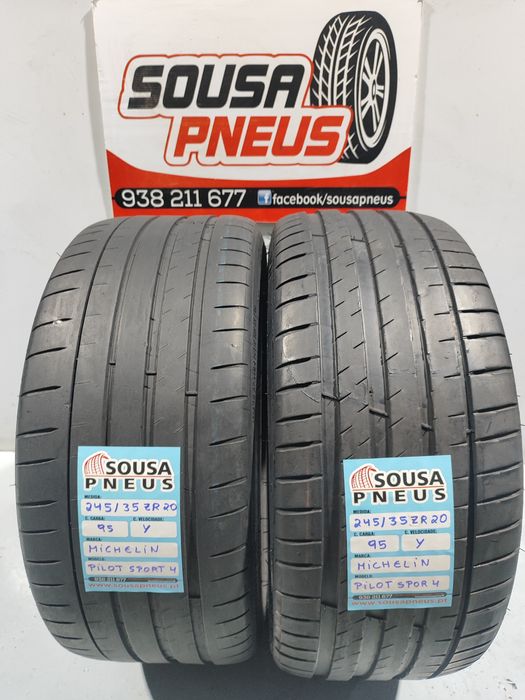 2 pneus semi novos 245-35R20 Michelin - Oferta dos Portes