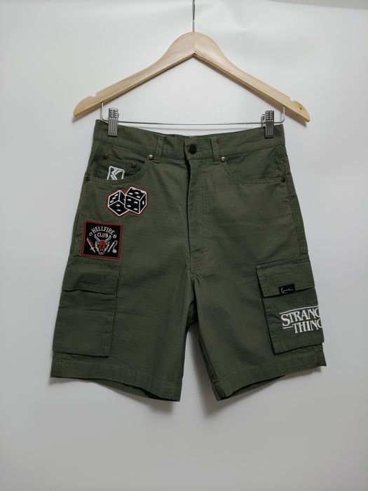 Karl Kani x Stranger Things szorty Cargo khaki/ limitowana edycja /nowe rozmiar XS