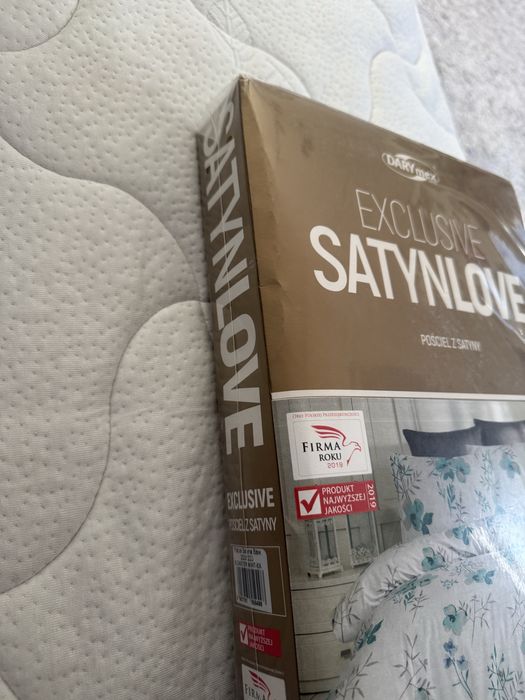 Satynowa biała pościel nowa 200x220 Darymex