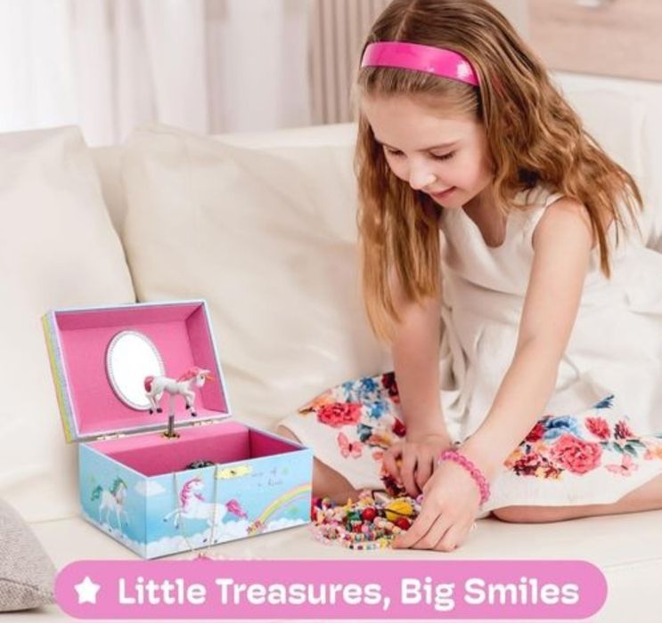 Jewelkeeper pudełko na biżuterię z jednorożcem nowe oryginalne okazja