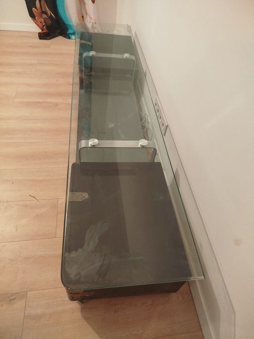 Szafka RTV  szkło 220 cm